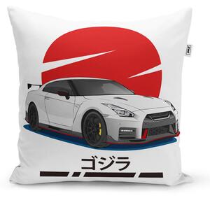 Sablio Polštář Nissan GTR 35 Japonské slunce - 40x40 cm