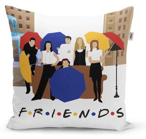 Sablio Polštář Seriál přátelé FRIENDS Gauč u fontány - 50x50 cm