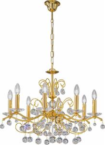 Kolarz 3234.88.3.KoT- Křišťálový lustr na řetězu CARMEN 8xE14/60W/230V 24K zlato