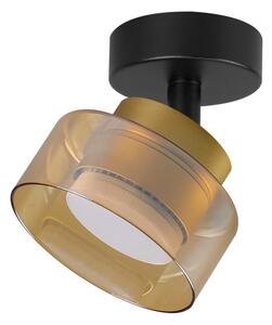 Brilagi - LED Bodové svítidlo AURA LUX 1xGX53/30W/230V pr. 13 cm černá/zlatá