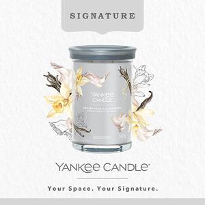 Yankee Candle vonná svíčka Signature Tumbler ve skle velká Smoked Vanilla & Cashmere 567g
