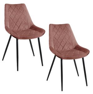 Jídelní židle Sariel (růžová) (2ks). 1071283