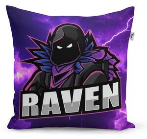 Sablio Polštář FORTNITE RAVEN Fialová bouře - 40x40 cm