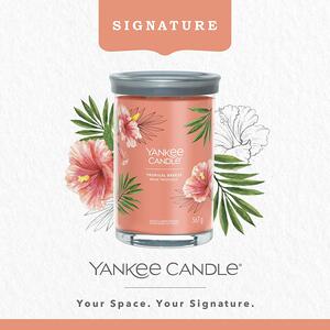 Yankee Candle vonná svíčka Signature Tumbler ve skle velká Tropical Breeze 567g