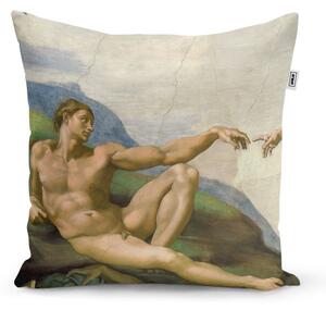 Sablio Polštář Stvoření Adama - Michelangelo Buonarroti - 40x40 cm