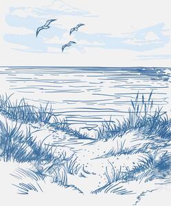 Ilustrace Seascape Sketch Jolly and Dash