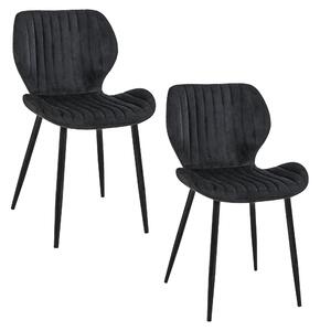 Jídelní židle Saira (černá) (2ks). 1071284