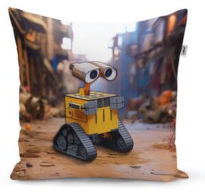 Sablio Polštář Wall-E robot Město - 40x40 cm