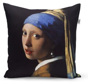 Sablio Polštář Dívka s perlou - Johannes Vermeer - 40x40 cm