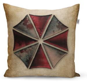 Sablio Polštář Resident Evil Umbrella Corporation Vintage - 40x40 cm