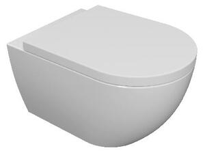 Kielle Aura - Závěsné WC se sedátkem SoftClose, Rimless, bílá 30102000