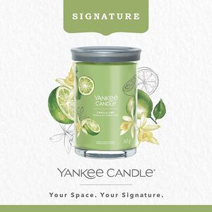 Yankee Candle vonná svíčka Signature Tumbler ve skle velká Vanilla Lime 567g