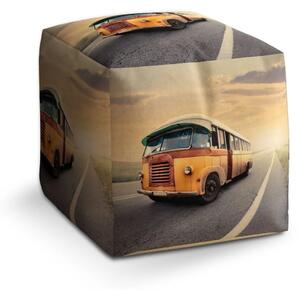 Sablio Taburet Cube Autobus veterán - 40x40x40 cm
