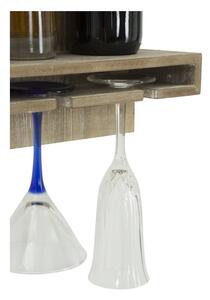 Nástěnný držák na lahve a sklenice Mauro Ferretti Bar, 76 x 34 cm