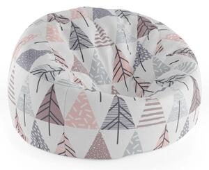Sablio Sedací vak Cocoon Barevné stromky - 75 x 45 x 35 cm
