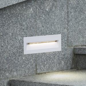Vestavné nástěnné svítidlo Lucande LED Loya, 23 x 8 cm, bílé, IP54