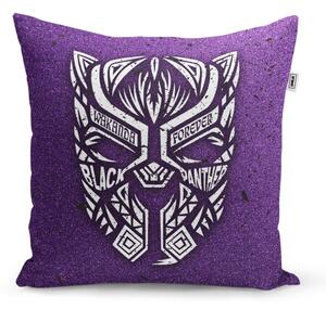 Sablio Polštář BLACK PANTHER wakanda forever Bílý - 40x40 cm