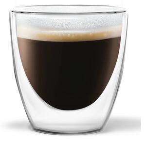 Sada 2 dvoustěnných sklenic Vialli Design Ronny Espresso, 80 ml
