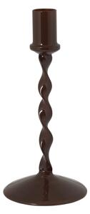 Skleněný svícen Eneby Brown 20 cm