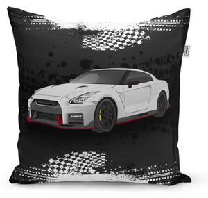 Sablio Polštář Nissan GTR 35 Černý - 40x40 cm
