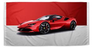 Sablio Ručník Ferrari na červenobílé - 70x140 cm