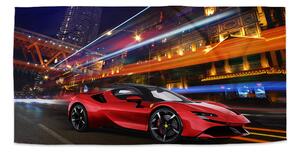 Sablio Ručník Ferrari na ulici - 50x100 cm