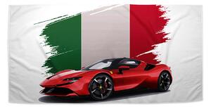 Sablio Ručník Ferrari Italská vlajka - 30x50 cm