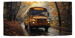 Sablio Ručník Žlutý školní autobus - 30x50 cm
