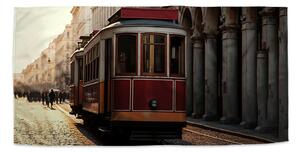 Sablio Ručník Historická červená tramvaj - 30x50 cm