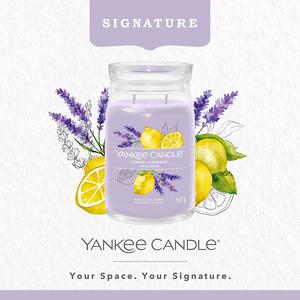 Yankee Candle vonná svíčka Signature ve skle velká Lemon Lavender 567 g