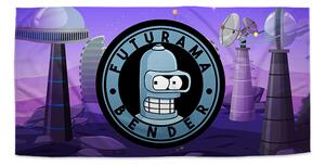 Sablio Ručník Futurama Bender Planeta s vysílači - 30x50 cm