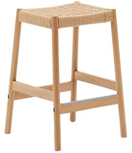 Dubová stolička Kave Home Yalia s výpletem 66 cm