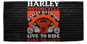 Sablio Ručník Harley-Davidson Live to ride, ride to live - 30x50 cm