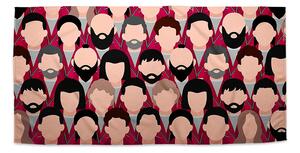 Sablio Ručník Money heist Anonymní tváře - 30x50 cm