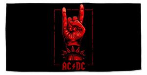 Sablio Ručník ACDC Červená ruka - 30x50 cm