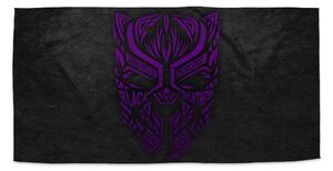 Sablio Ručník BLACK PANTHER wakanda forever Fialový - 30x50 cm