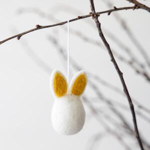Závěsná velikonoční dekorace Hedvig Yellow 8 cm