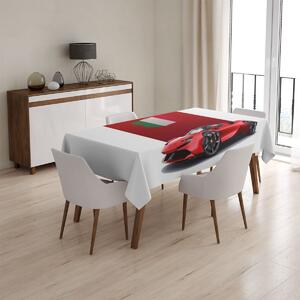 Sablio Ubrus Ferrari Italská vlajka na červeném bloku - 90x90 cm