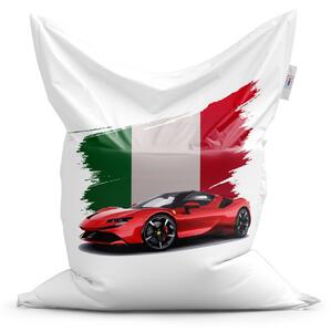 Sablio Sedací vak Ferrari Italská vlajka - 150x100 cm