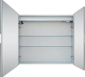 German LED zrcadlová skříňka Aluminio Sun / hliník / IP44 / stříbrná