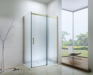 Sprchový kout MEXEN OMEGA 100x70 cm - zlatý - čiré sklo