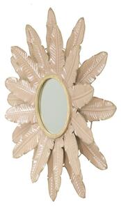 Růžové nástěnné zrcadlo Mauro Ferretti Palm, ⌀ 64,5 cm