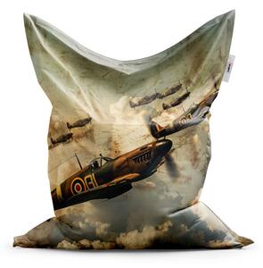 Sablio Sedací vak Stíhačky Spitfire v letecké bitvě - 150x100 cm
