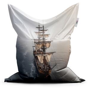 Sablio Sedací vak Plachetnice na klidném moři - 150x100 cm
