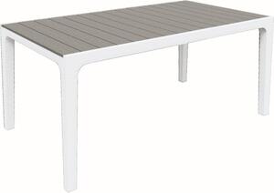 Zahradní stůl Keter Harmony bílý / světle šedý