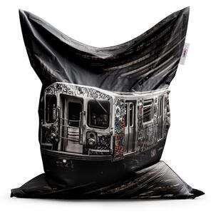 Sablio Sedací vak Městské metro s graffiti - 150x100 cm