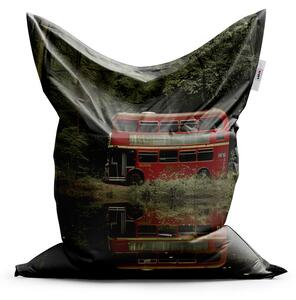 Sablio Sedací vak Červený patrový autobus - 150x100 cm