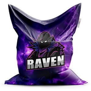 Sablio Sedací vak FORTNITE RAVEN Fialová bouře - 150x100 cm