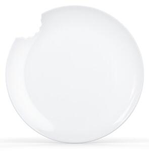 Sada 2 bílých dezertních talířů z porcelánu 58products, ø 20 cm