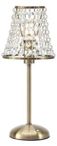 Markslöjd Stolní lampa Liora, starý mosaz/čirá, stmívatelné, nabíjecí stanice, stmívatelný, Bronz / starožitná mosaz, Obývací pokoj / jídelna, kov